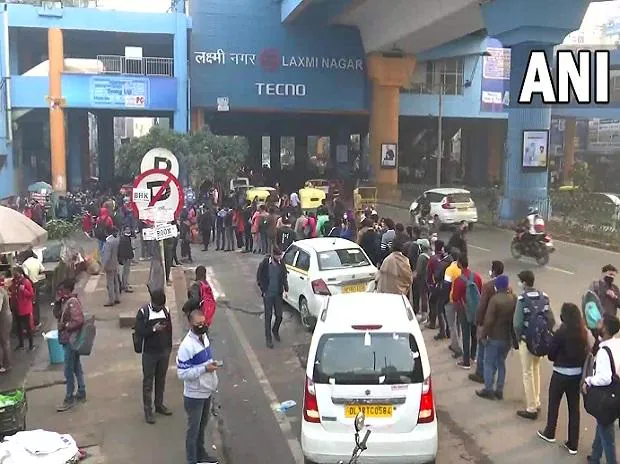 Covid curbs: Serpentine queues outside metro stations on day two