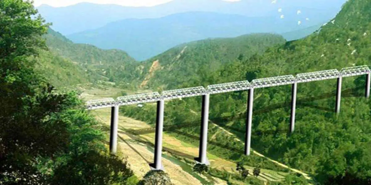 World's highest pier railway bridge in Manipur takes shape